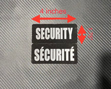 Load image into Gallery viewer, SECURITY - REFLECTIVE - SÉCURITÉ