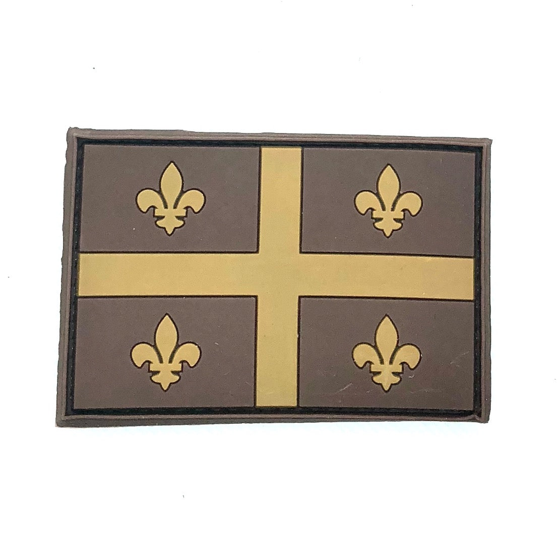 Écusson Brodé Drapeau Du Québec - Fermeture Velcro - Pour Veste, Sac à Dos, Casquette - Taille Compacte - 5