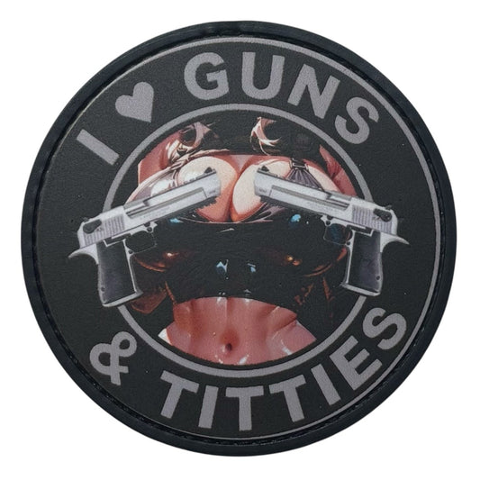 I LOVE GUNS & TITTIES V2 - UV PRINTED