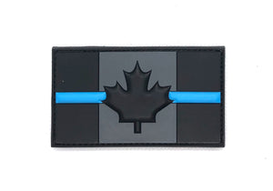 PVC - Mince ligne bleu Canada