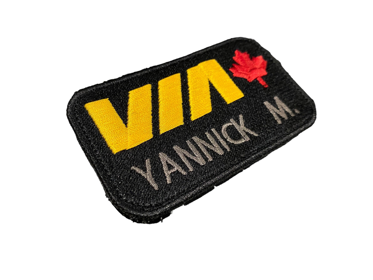 Personalized embroidered patch
